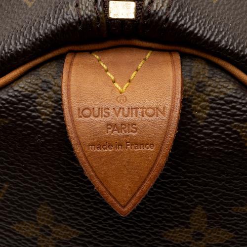 Louis Vuitton Vintage Monogram Canvas Speedy 30 Satchel