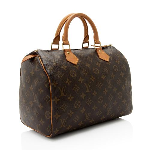 Louis Vuitton Vintage Monogram Canvas Speedy 30 Satchel