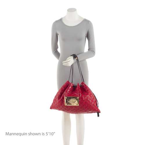 Louis Vuitton Vinyl Squishy Inventeur Drawstring Shoulder Bag