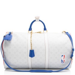 Louis Vuitton X NBA Monogram Chalk Keepall Bandouliere 55 Duffle