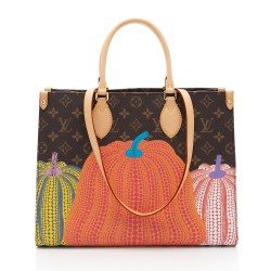 Louis Vuitton x YK Monogram Canvas Pumpkin Onthego MM Tote