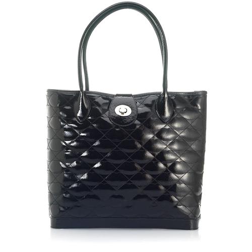 Lulu Guinness Quilted Lips Large Edith Tote