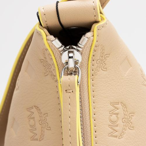 MCM Embossed Leather Klara Medium Hobo