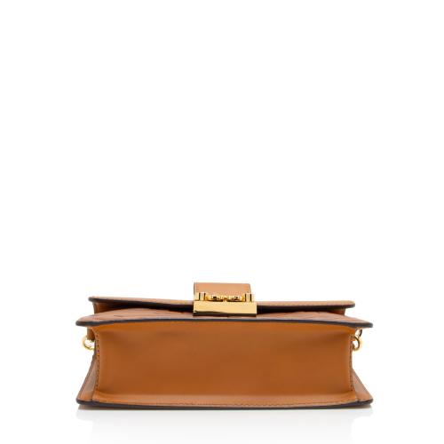 MCM Embossed Leather Tracy Mini Crossbody