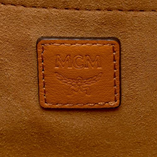 MCM Embossed Leather Tracy Shoulder Bag