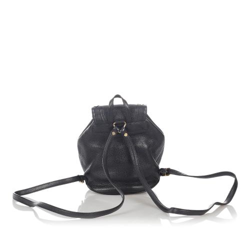 MCM Leather Drawstring Backpack