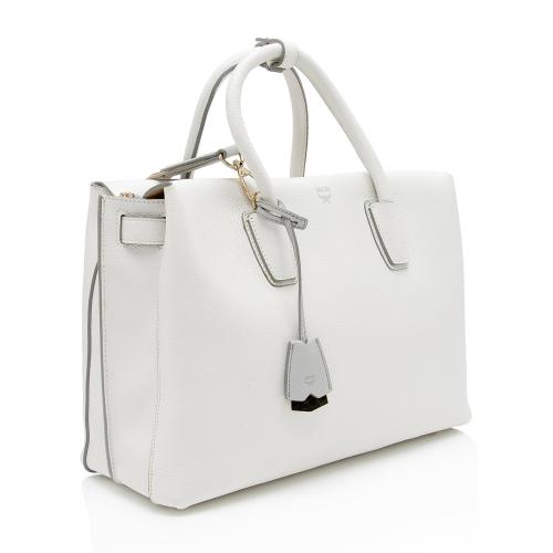 MCM Leather Milla Tote