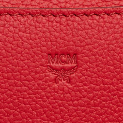 MCM Leather Studded Patricia Small Top Handle