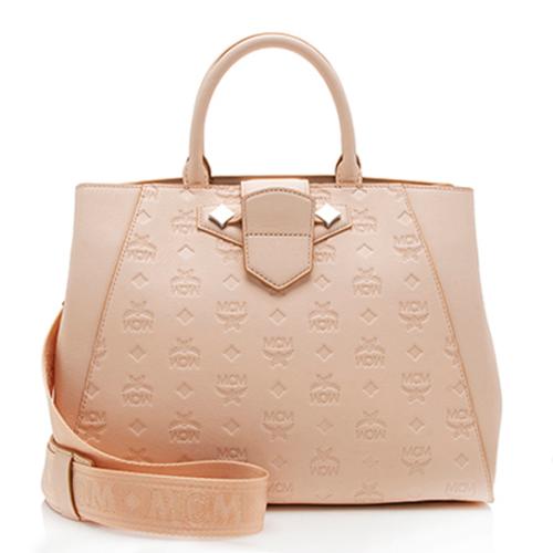 MCM Monogram Leather Essential Medium Tote