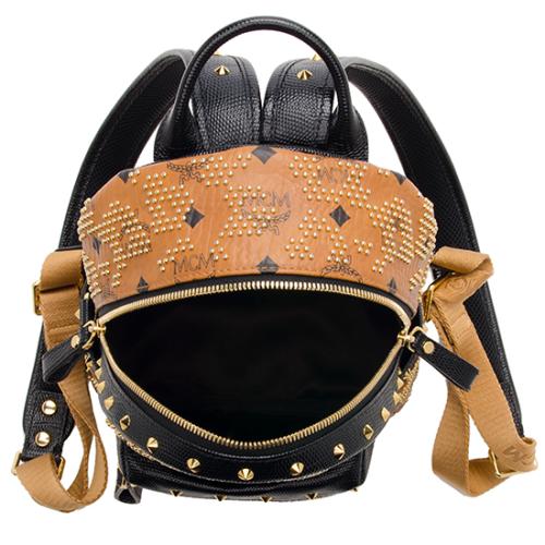 MCM Visetos Mini Studded Backpack