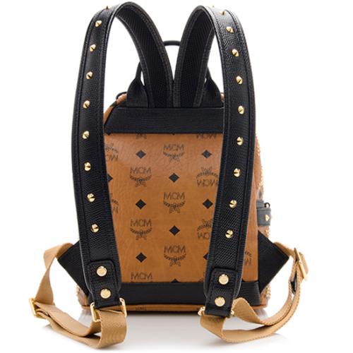 MCM Visetos Mini Studded Backpack