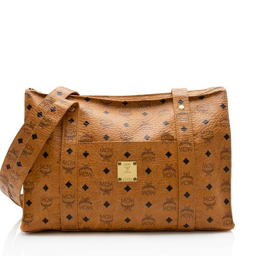 MCM Vintage Visetos Medium Shopper Tote