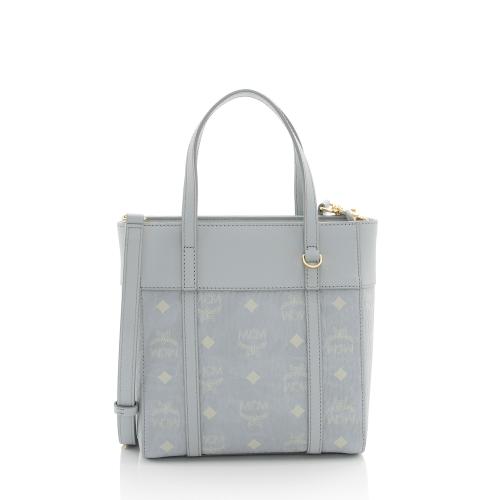 MCM Visetos Aren Mini Shopper Tote