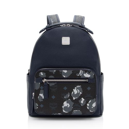 MCM Visetos Camo Floral Stark Backpack