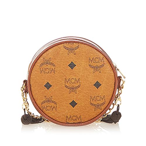 MCM Visetos Leather Crossbody Bag