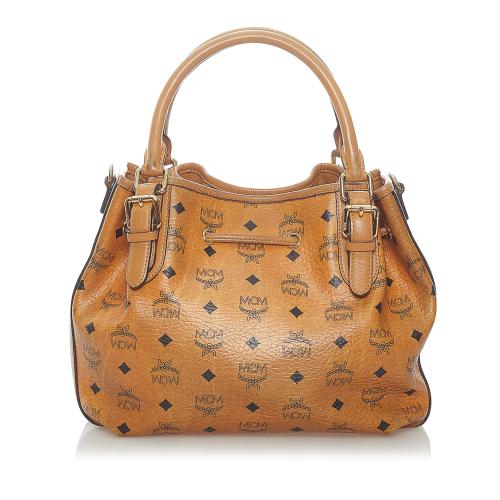 MCM Visetos Leather Handbag