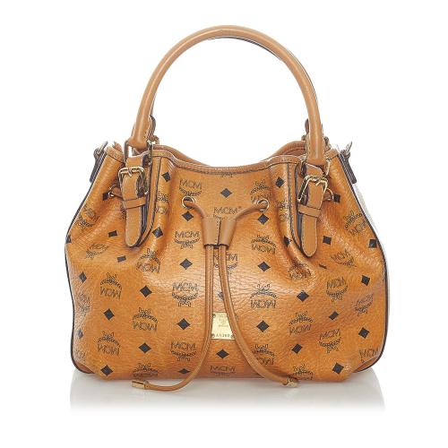 MCM Visetos Leather Handbag