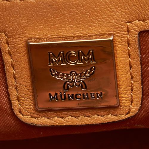 MCM Visetos Leather Handbag