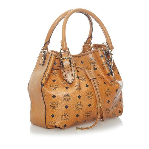 MCM Visetos Leather Handbag