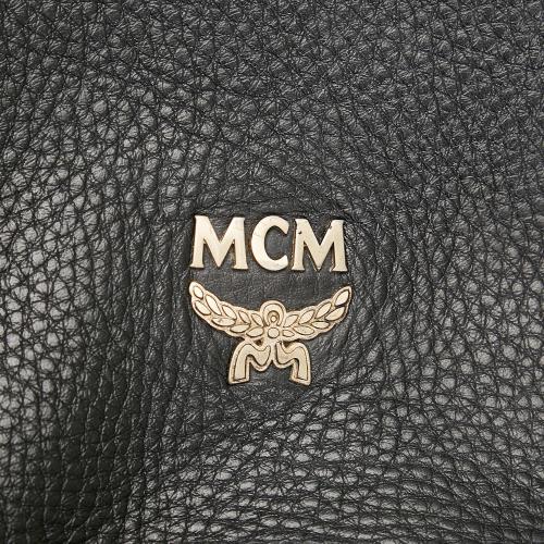 MCM Visetos Leather Hobo Bag