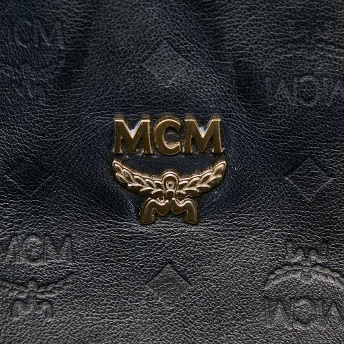 MCM Visetos Leather Satchel