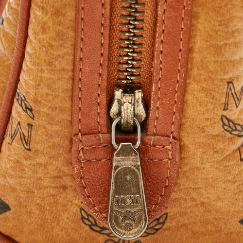 MCM Visetos Leather Satchel