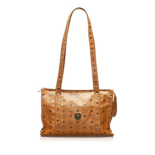 MCM Visetos Leather Shoulder Bag