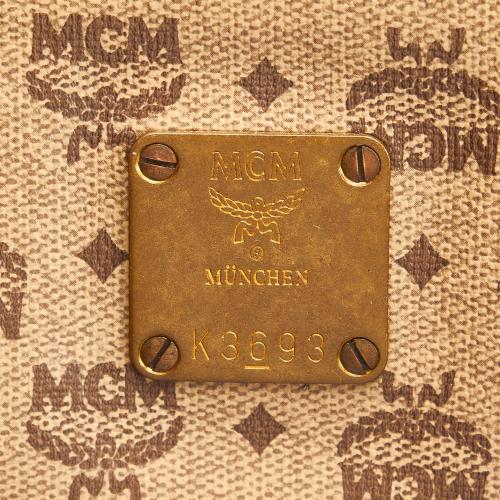 MCM Visetos Leather Tote Bag