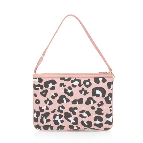 MCM Visetos Leopard Large Pochette