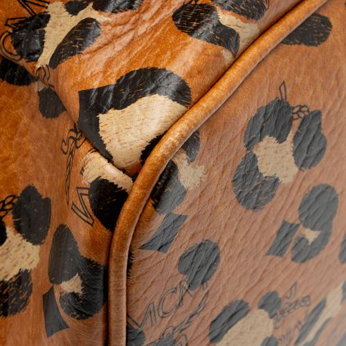 MCM Visetos Leopard Medium Backpack