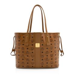 MCM Visetos Liz Reversible Medium Shopper Tote 