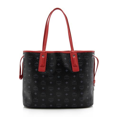 MCM Visetos Liz Reversible Medium Shopper Tote