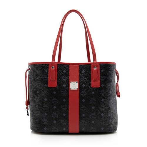 MCM Visetos Liz Reversible Medium Shopper Tote