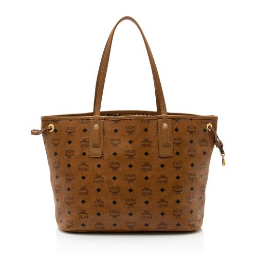 MCM Visetos Liz Reversible Medium Shopper Tote