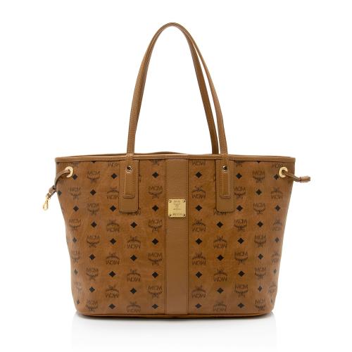 MCM Visetos Liz Reversible Medium Shopper Tote