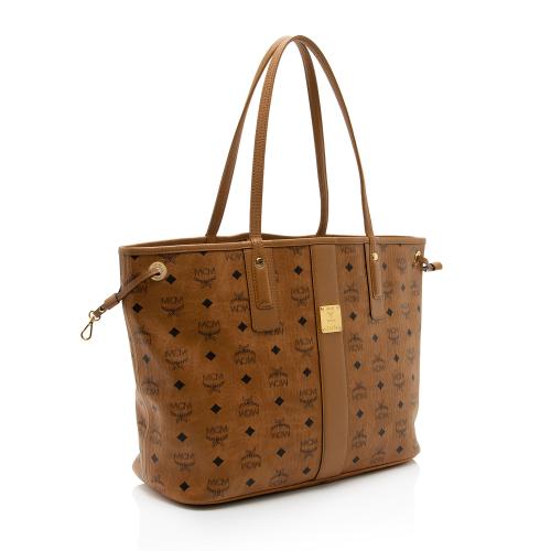 MCM Visetos Liz Reversible Medium Shopper Tote