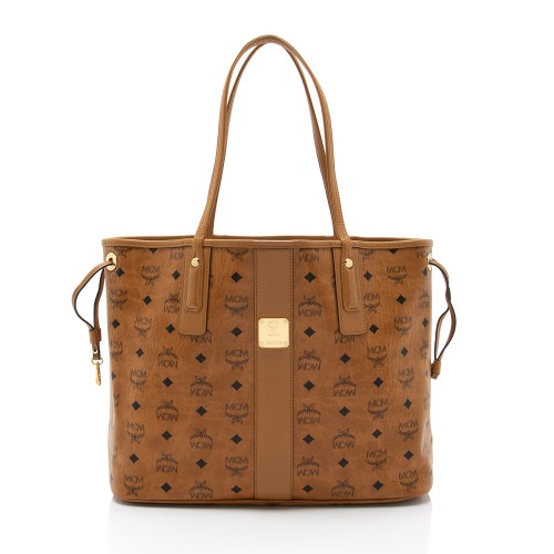 MCM Visetos Liz Reversible Medium Shopper Tote