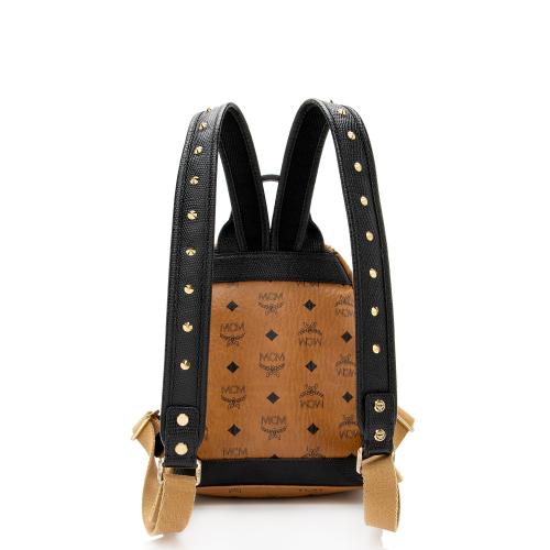 MCM Visetos Mini Studded Backpack