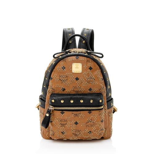 MCM Visetos Mini Studded Backpack