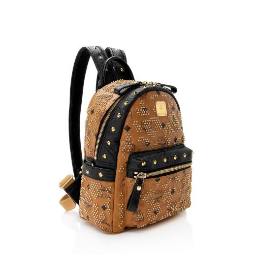 MCM Visetos Mini Studded Backpack