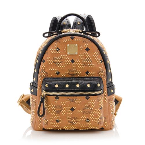 MCM Visetos Mini Studded Backpack