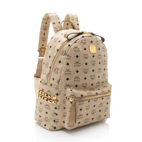 MCM Visetos Side Studs Stark Medium Backpack