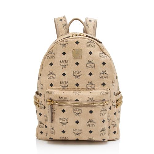 MCM Visetos Side Studs Stark Small Backpack