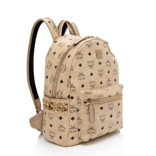 MCM Visetos Side Studs Stark Small Backpack