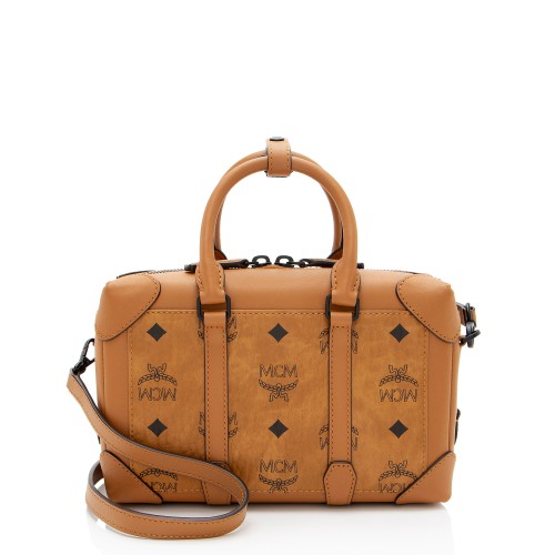 MCM Visetos Soft Berlin Small Satchel