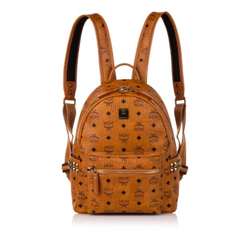 MCM Visetos Stark Leather Backpack