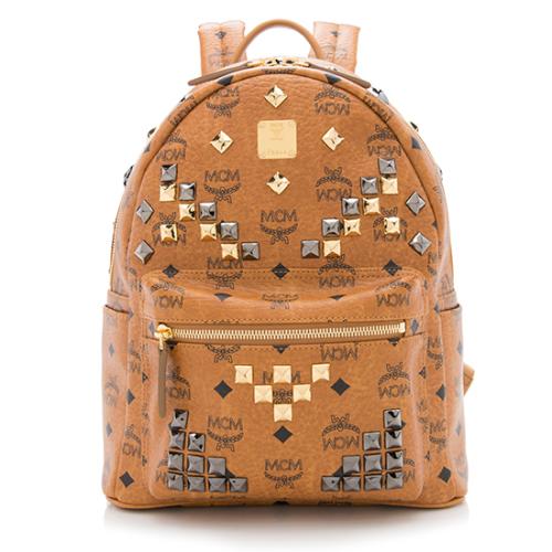 MCM Visetos Stark Small Stud Backpack