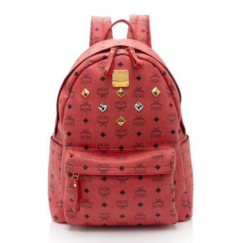 MCM Visetos Stark Studded Classic Backpack