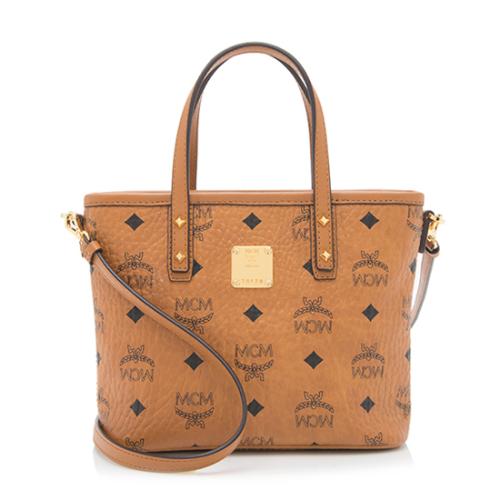 MCM Visetos Studded Anya Mini Tote