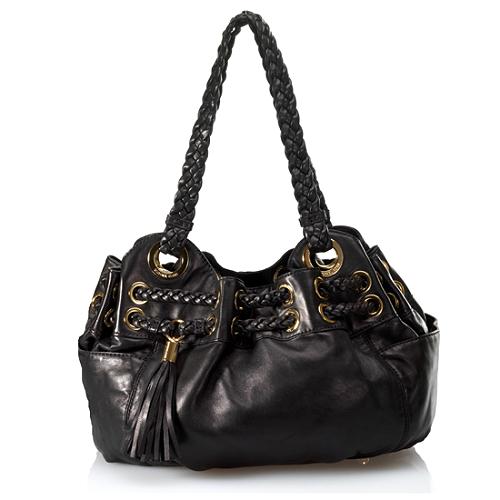 MICHAEL Michael Kors Braided Astor Grommet Large Satchel Handbag